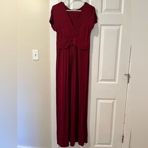 Pink blush maternity dress